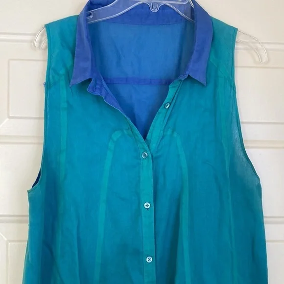 Gauzy silky Reversible double layer lightweight vest duster petticoat - Picture 2 of 13